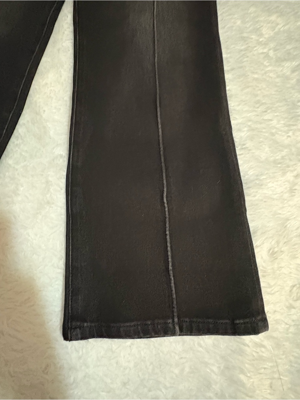 KUT from the Kloth Charlotte Black Seamed High Waist Flare Leg Size 0 - Picture 5 of 15